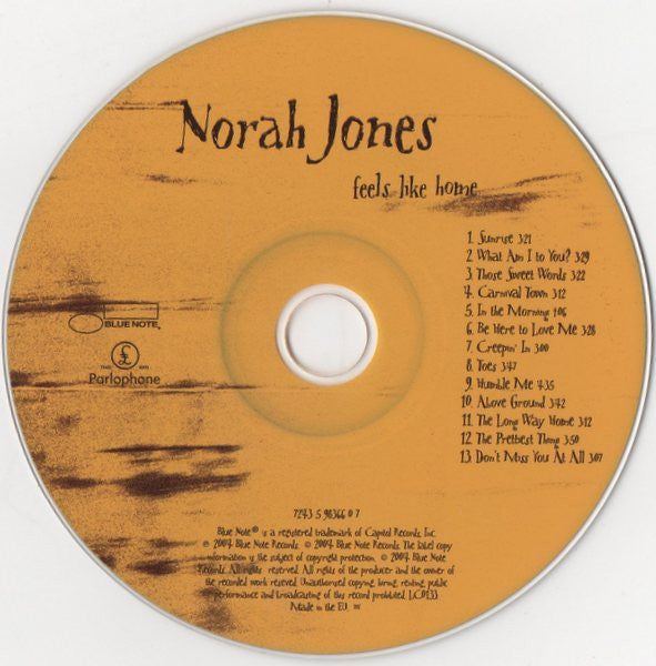 CD Norah Jones – Feels Like Home - USADO